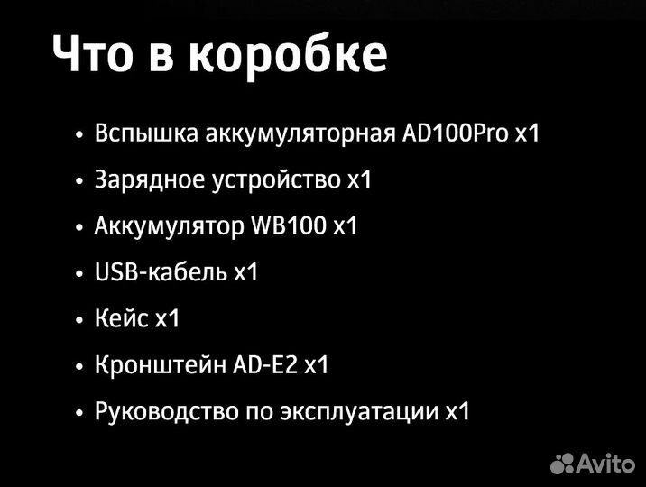 Вспышка аккумуляторная Godox AD100Pro