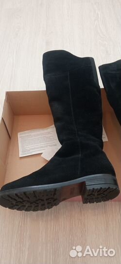 Сапоги женские замшевые, 38 размер