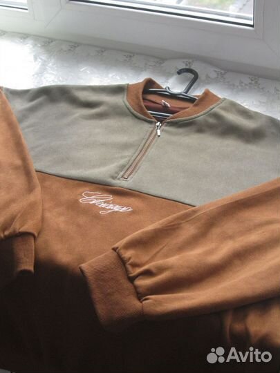 Свитшот Zaful Chicago замшевый