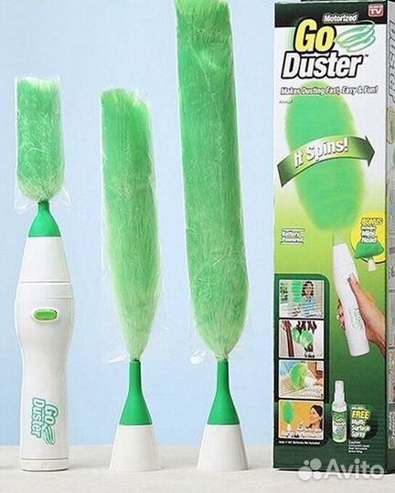 Электростатическая вращающаяся щетка + батарейки
