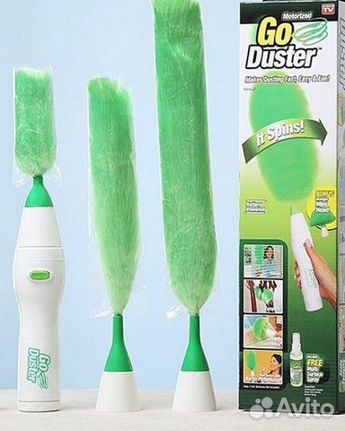 Электростатическая вращающаяся щетка + батарейки