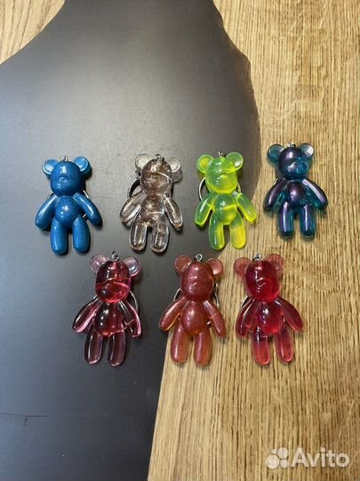 Брелок мишка из эпоксидной смолы