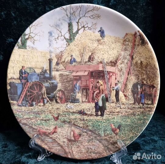 Тарелка настенная, фарфор, Англия