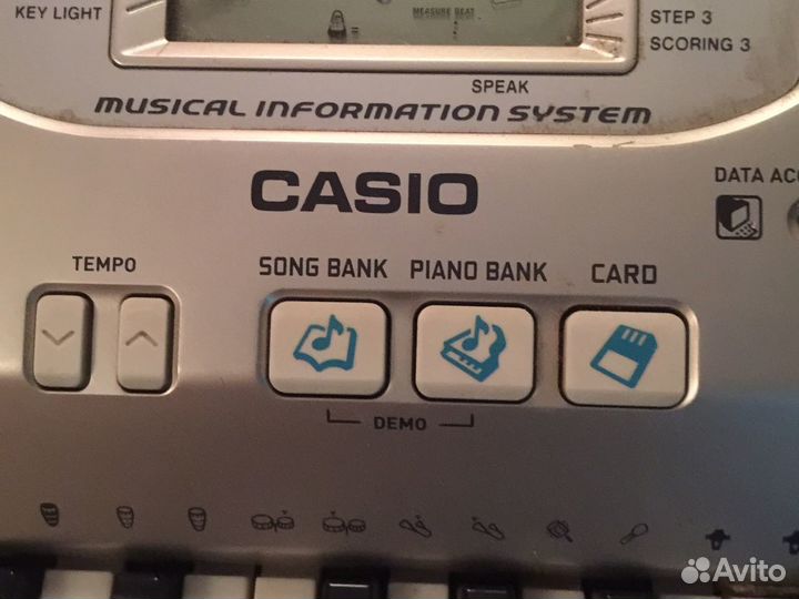 Синтезатор casio lk-300 tv-p с колонкой