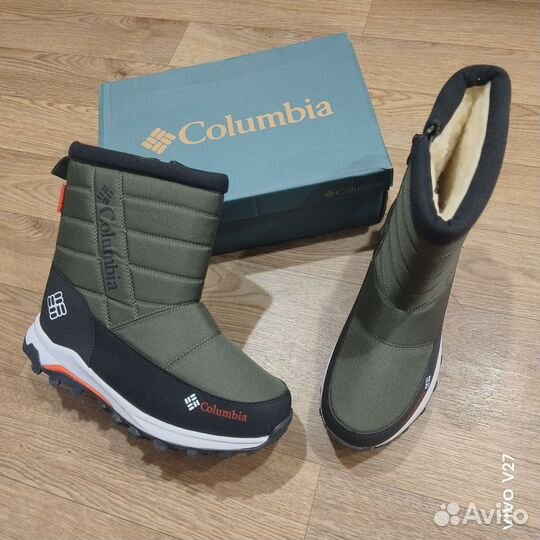 Дутики зимние мужские Columbia gore-tex новые Хаки