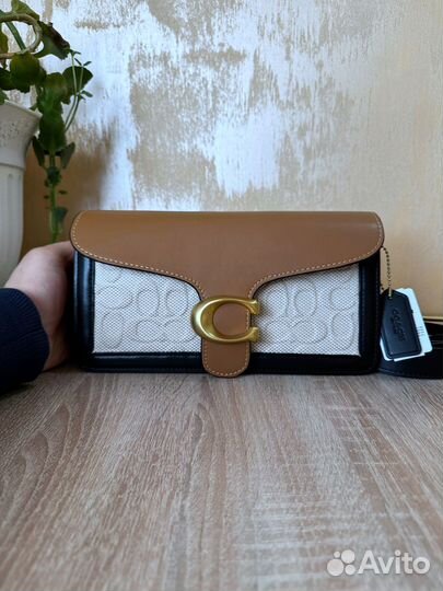 Сумка Coach Tabby черно-коричневая