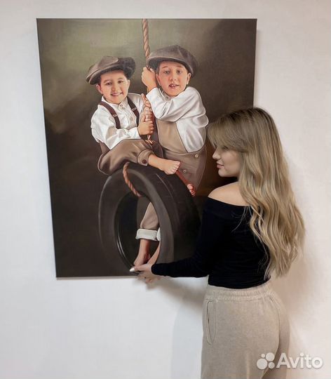 Портреты на холсте