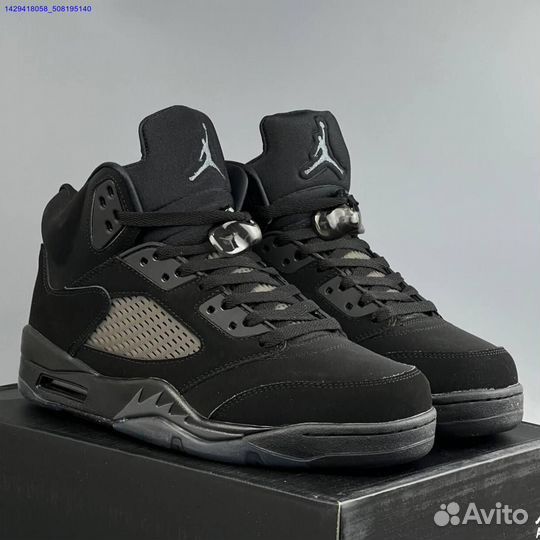 Кроссовки Nike Jordan 5 Black Cat (Арт.68498)