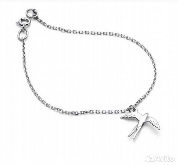 Браслет из серебра женский с подвеской