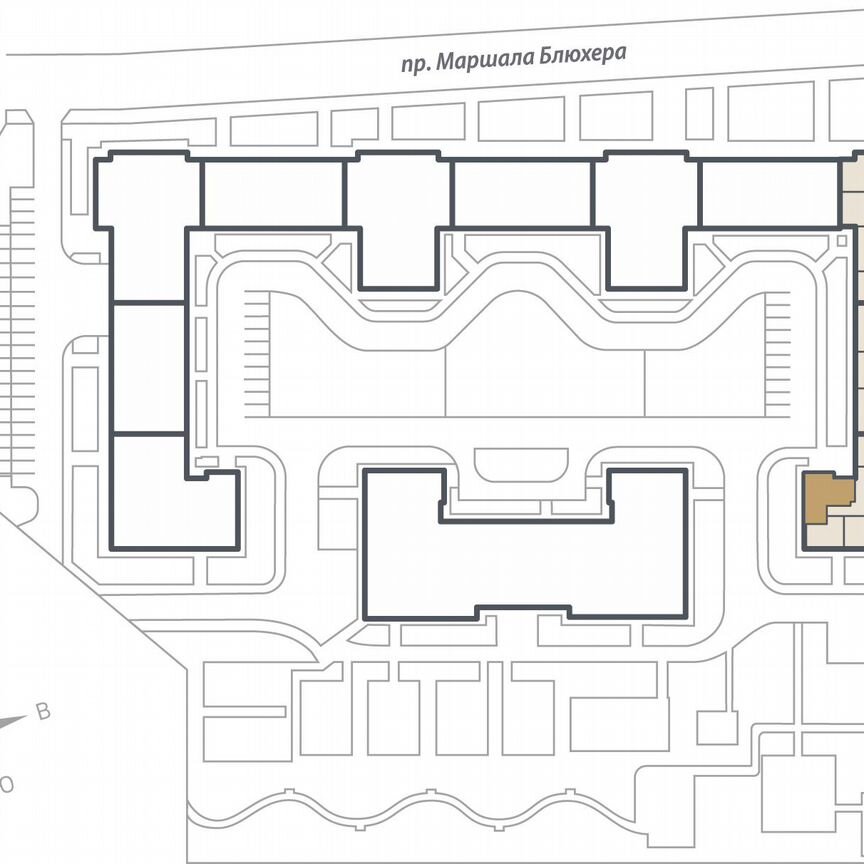 3-к. квартира, 79,1 м², 7/15 эт.