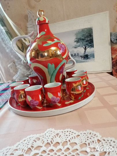 Лекёрный набор, Дулево,Золотой олень, СССР