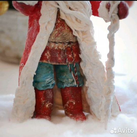 Елочная ватная игрушка Дед Мороз