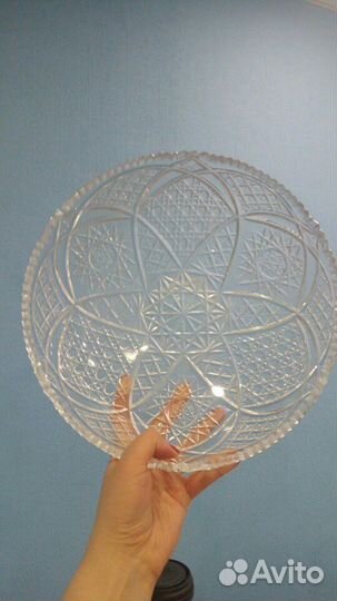 Хрустальная салатница (советская)