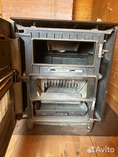 Чугунная печь камин бу