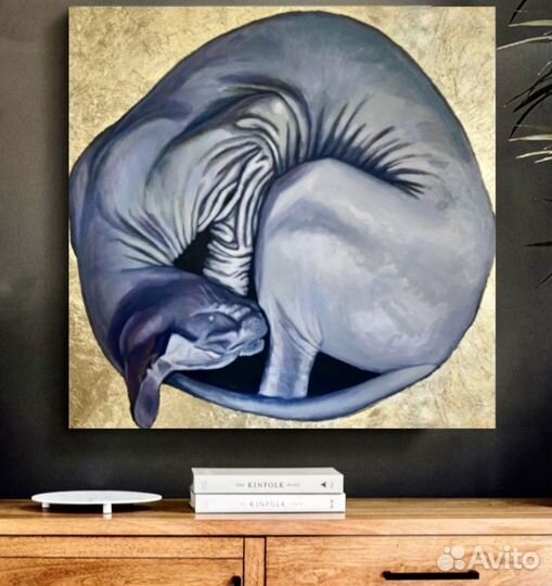 Картина кот маслом