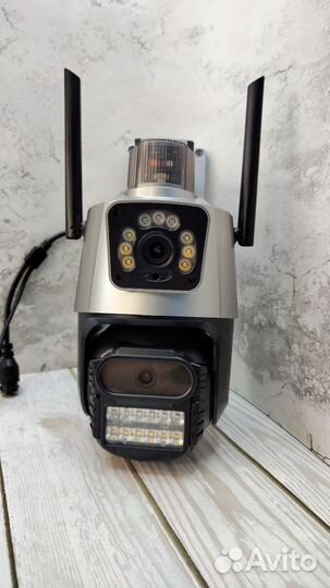 Камера видеонаблюдения wifi уличная двойная