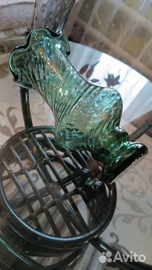 Вазы из цветного стекла СССР