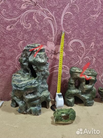 Гроты и искуствен растения в аквариум, террариум