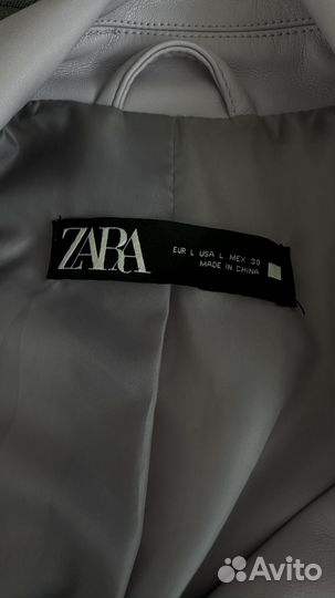 Кожаная косуха zara