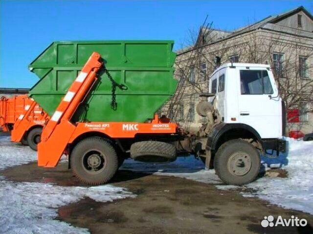 Вывоз мусора контейнером 8 м3