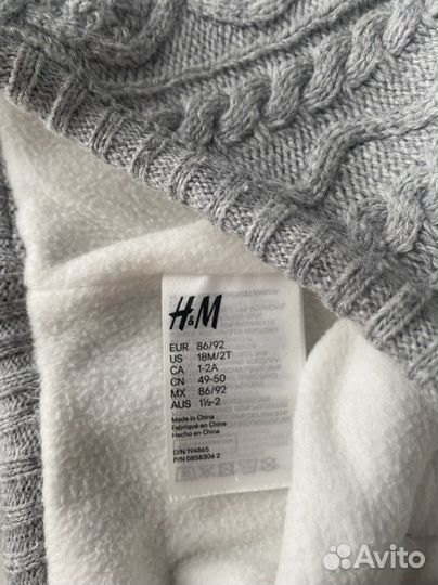 Шапка на девочку hm 86-92
