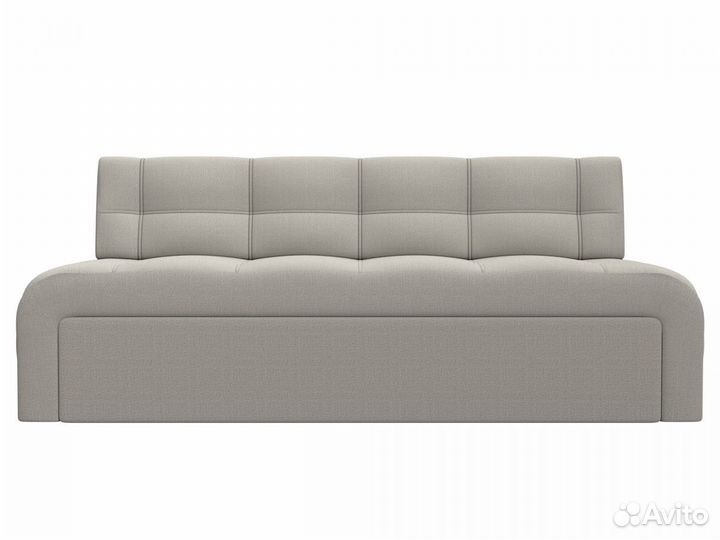 Диван кухонный прямой Люксор, рогожка, амур бежевый