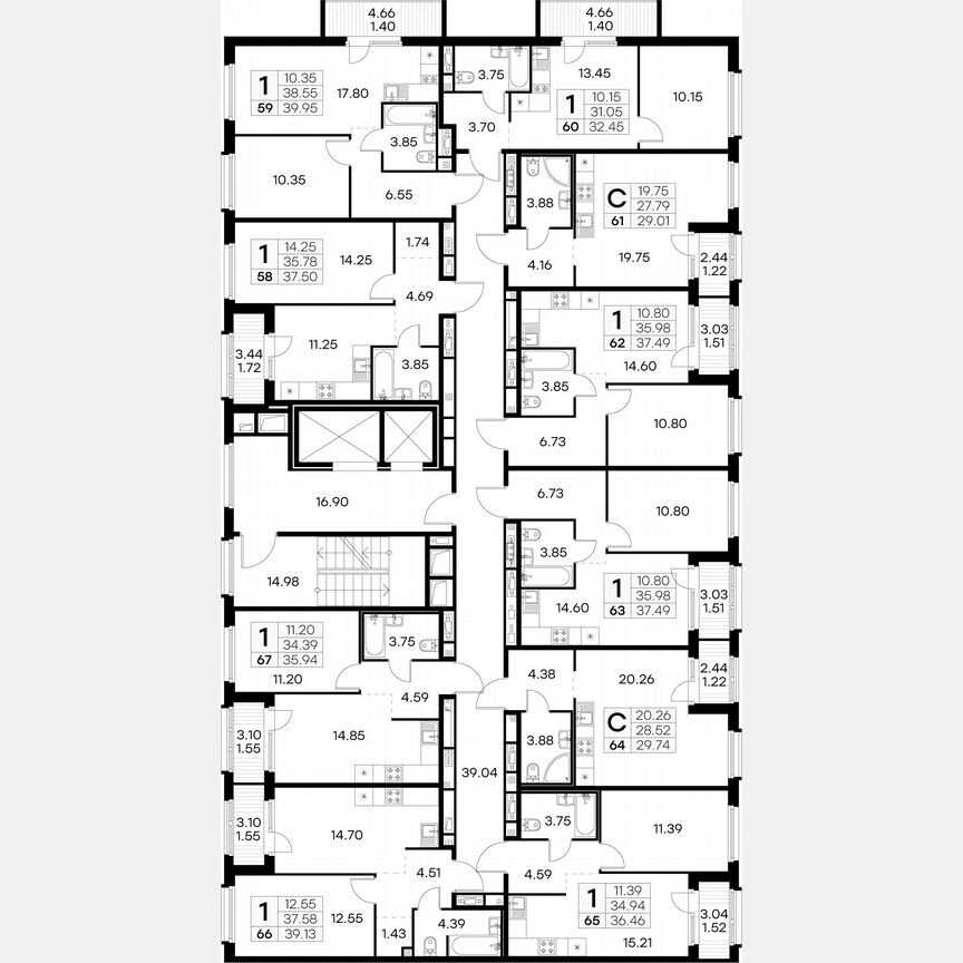 1-к. квартира, 36,5 м², 7/15 эт.