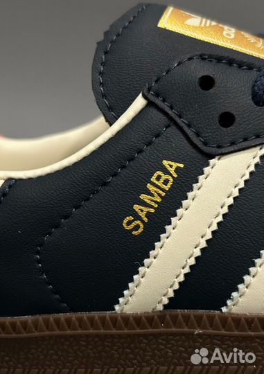 Кроссовки Adidas Originals Samba Og Blue Люкс