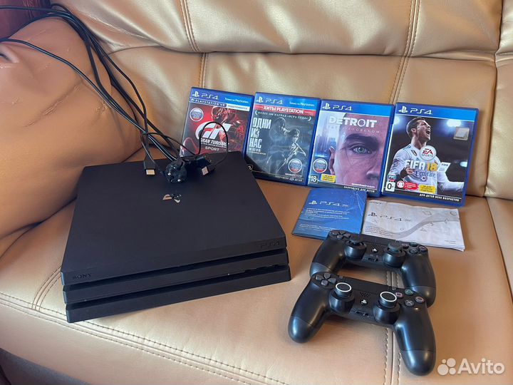 Sony playstation 4 PRO + игры 1 tb PS4 pro 1