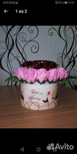 Мыльные букеты из роз