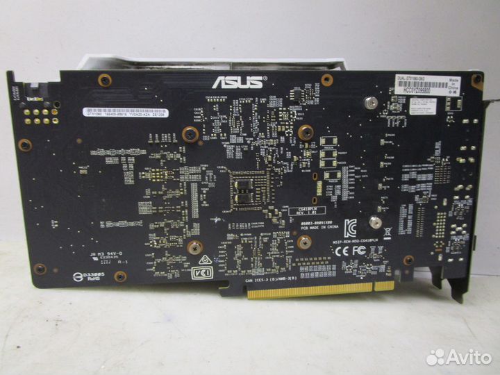Видеокарта 6Gb Asus Geforce GTX1060 dual dual-GTX1