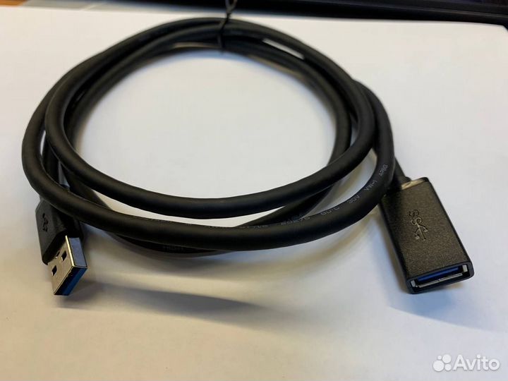 Кабель удлинительный удлинитель USB 3.0 юсб 1.5м