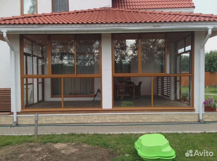 Остекление террас, веранд, беседок