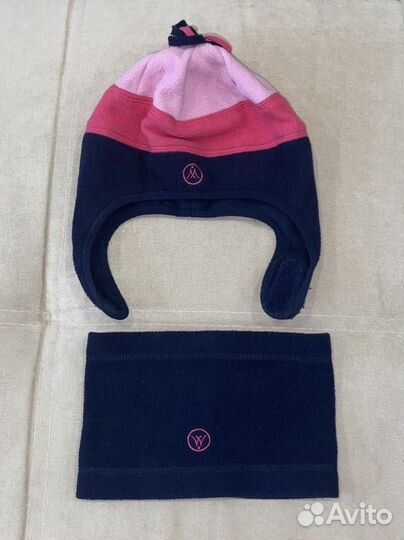 Комплект шапка и снуд для девочки