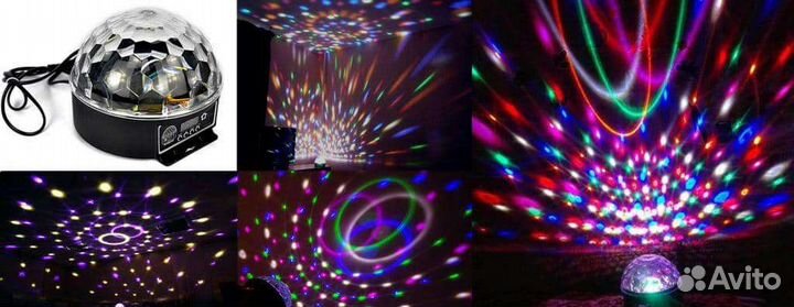 Проектор, дискошар, дисколампа, лотос