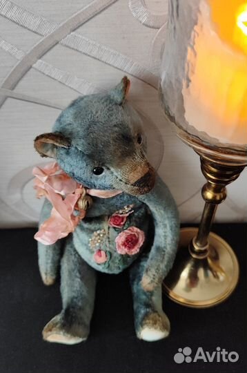 Винтажный мишка в технике тедди