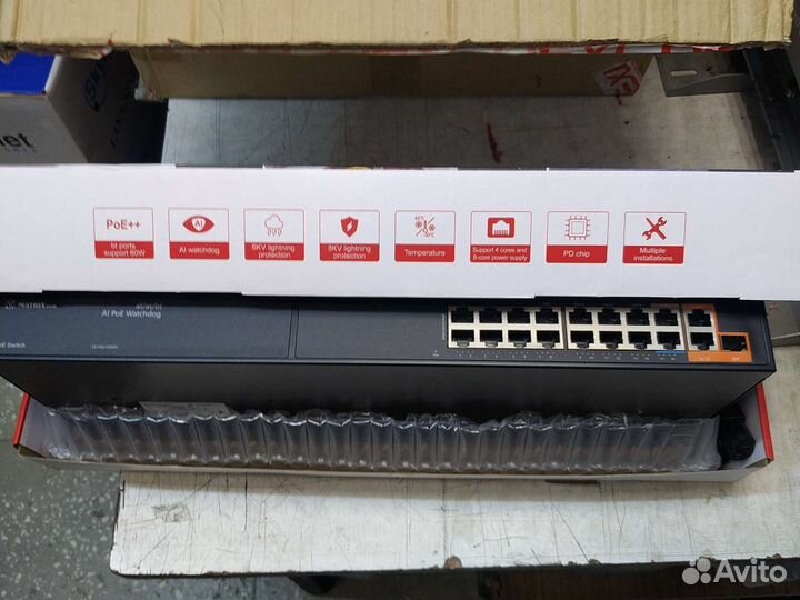 Poe коммутатор на 4, 8, 16 POE портов