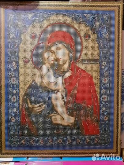 Донская икона Божьей Матери 4050 алмазная живопись