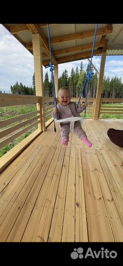 Качель подвесная детская пластиковая