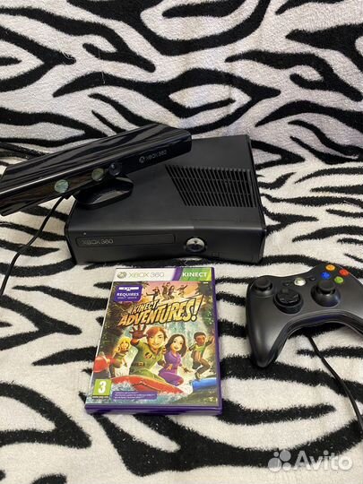 Xbox 360 slim, kinect, 20 игр