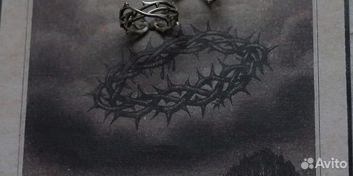 Серебряное кольцо «Терновый Венец»