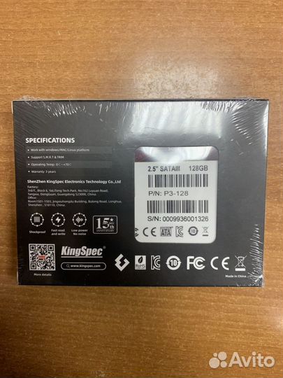 SSD 128GB Kingspec Samsung R525