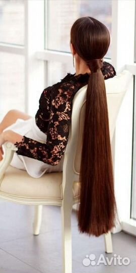 Хвост шиньон на резинке