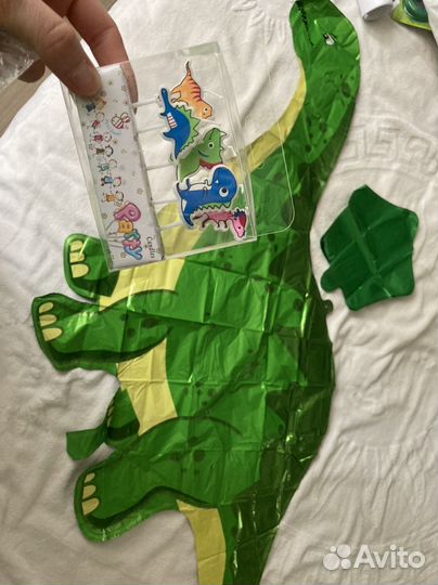 Набор шаров динозавр звёзды свечи