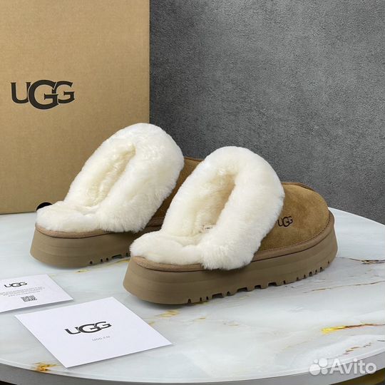 Ugg Slippers Scuffette Platform Chestnut тапки