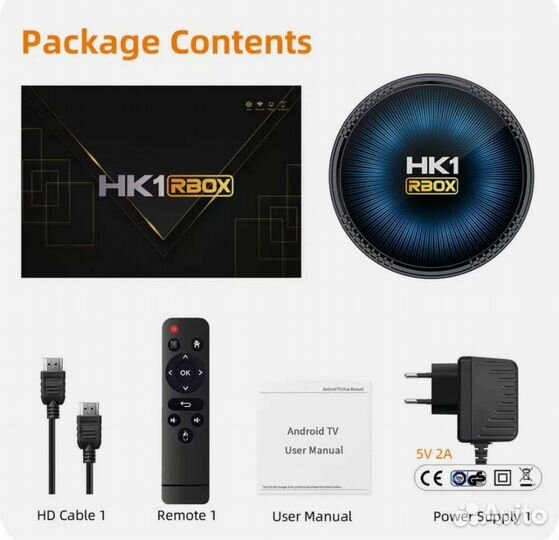 Smart tv приставка Android hk1rbox 4-64 гб