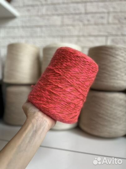 Мохер с акрилом на полиамиде целая бобина
