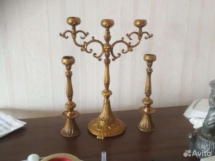 Подсвечники бронзовые