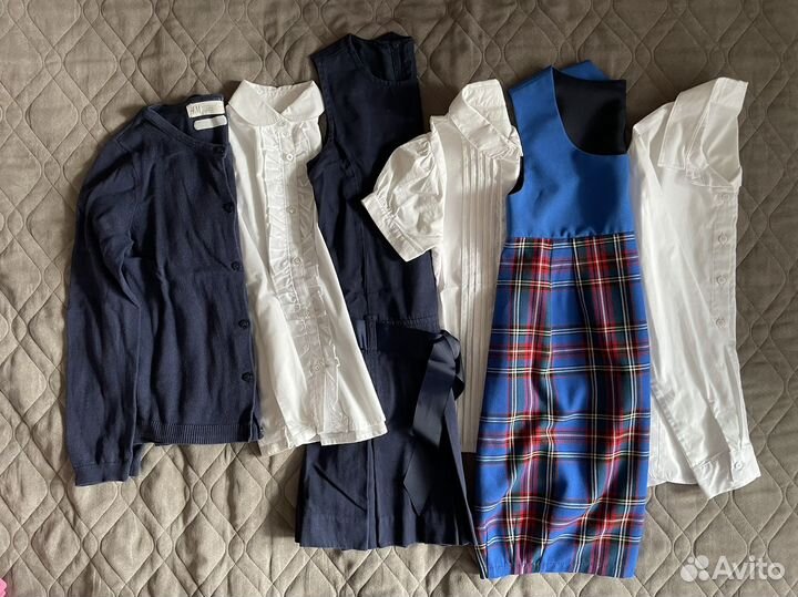 Школьная форма на девочку пакетом, размер 122-134