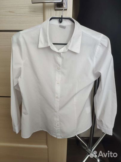 Блузки белые школа рост 146